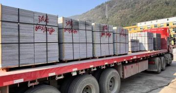 九江 芝麻灰地铺石出货日常