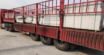 九江 白麻荔枝面外墙干挂，工厂装车日常