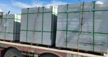 九江 芝麻白花岗岩地铺石装车日常