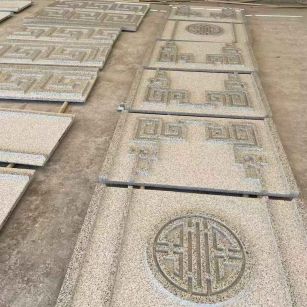 九江 白麻花岗岩外墙立面雕刻板