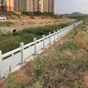 九江 白麻河道栏杆效果展示图