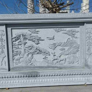 九江 芝麻白大型照壁，屏风，影壁