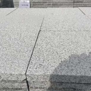 九江 白麻花岗岩石材推荐 荔枝面地铺石