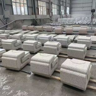 九江 白麻花岗岩异形加工-石凳，坐凳