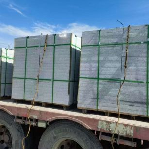 九江 芝麻白花岗岩地铺石装车日常