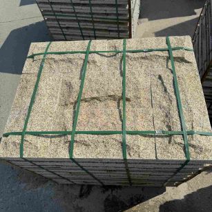 九江 黄金麻花岗岩石材自然面蘑菇石成品