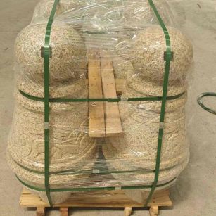 九江 黄金麻异形定制雕花——棒棒糖挡车柱