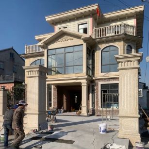 九江 黄金麻花岗岩荔枝面别墅外墙干挂私家专属