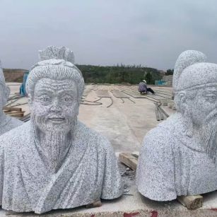 九江 白麻花岗岩石材人物立体雕刻