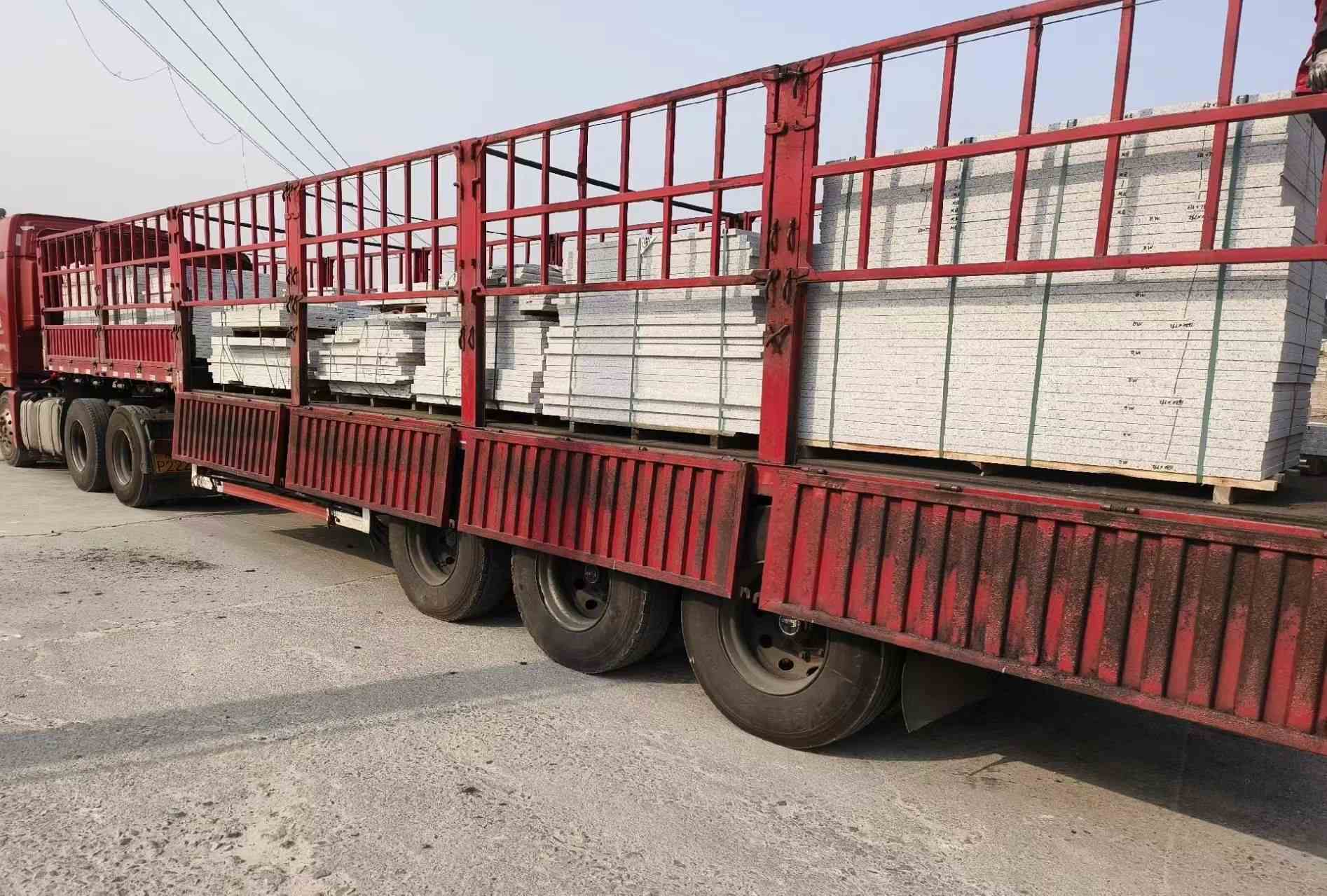 九江 白麻荔枝面外墙干挂，工厂装车日常