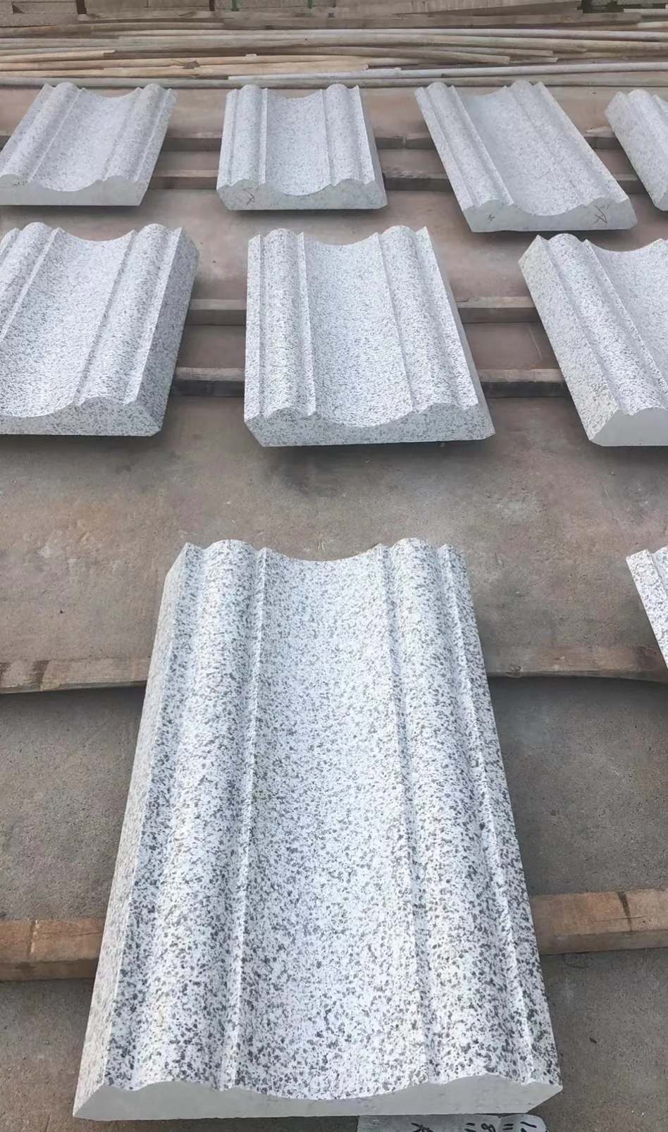 九江 白麻花岗岩光面别墅线条