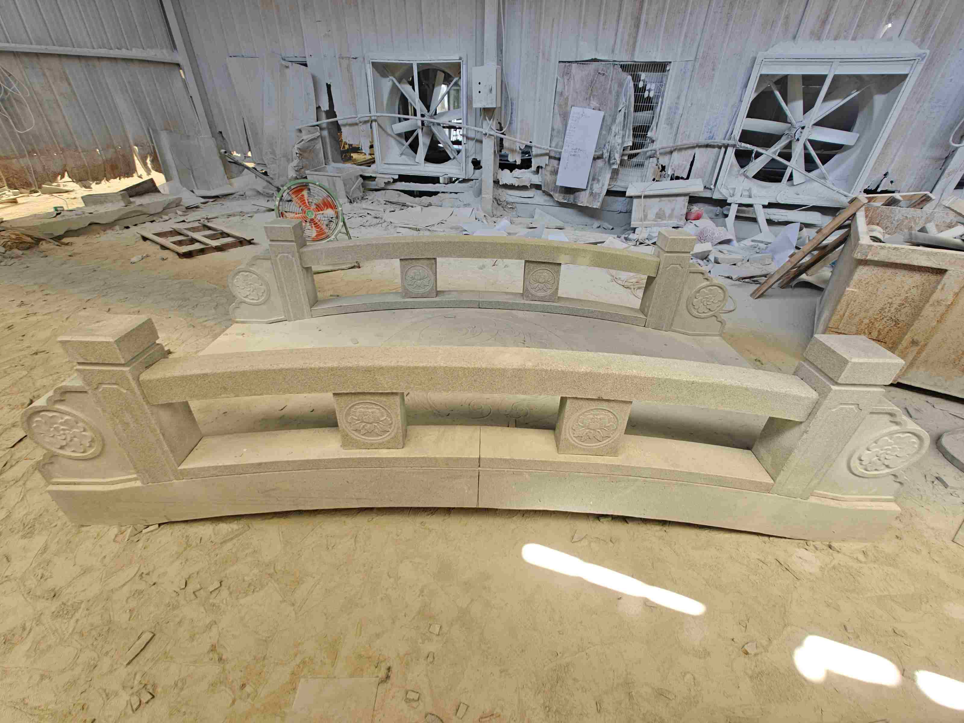 九江 芝麻灰花岗岩异形加工-拱桥，石桥