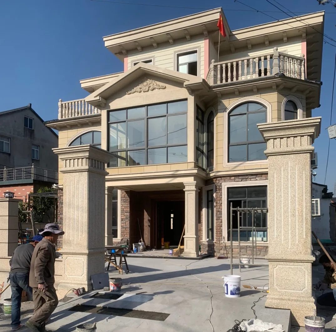 九江 黄金麻花岗岩荔枝面别墅外墙干挂私家专属