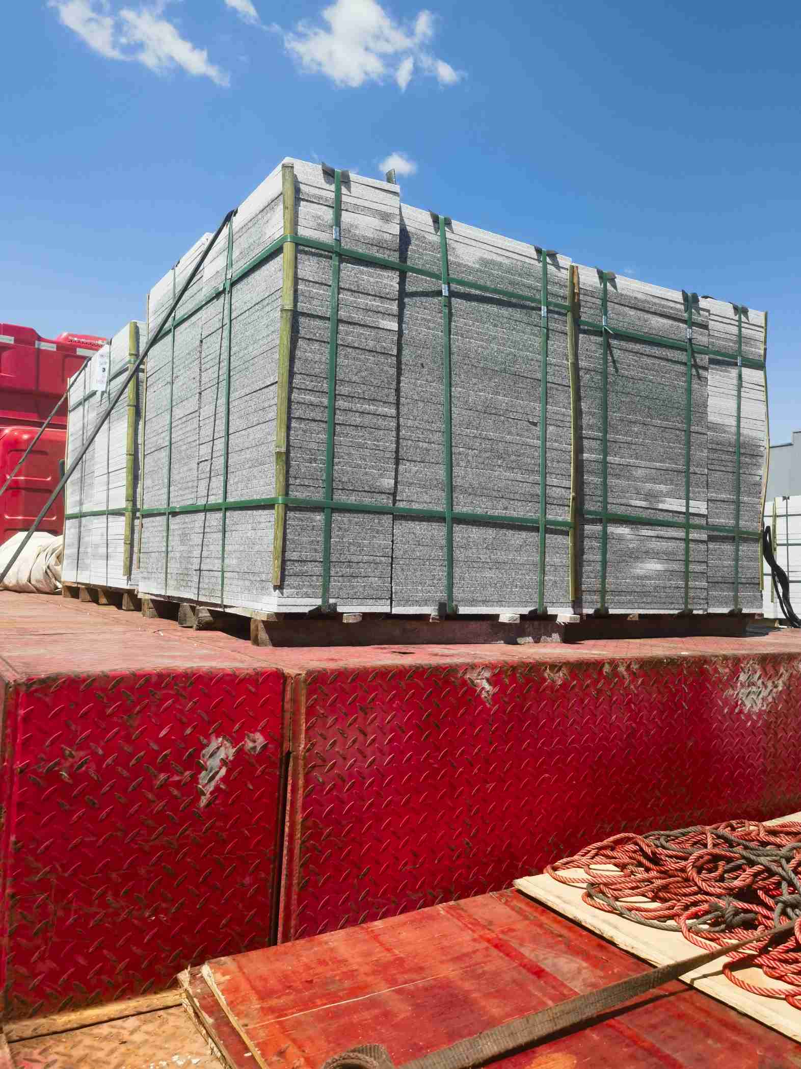 九江 芝麻白火烧规格板地铺石300*600/600*600