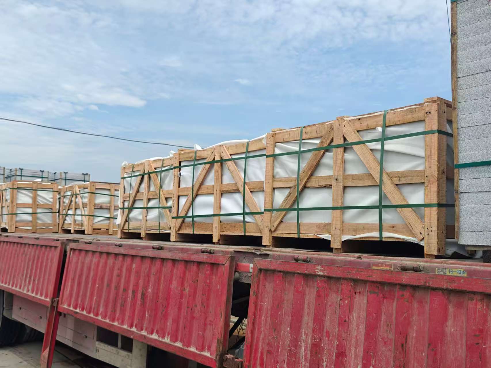 九江 芝麻白花岗岩地铺石出口专车-泰国游