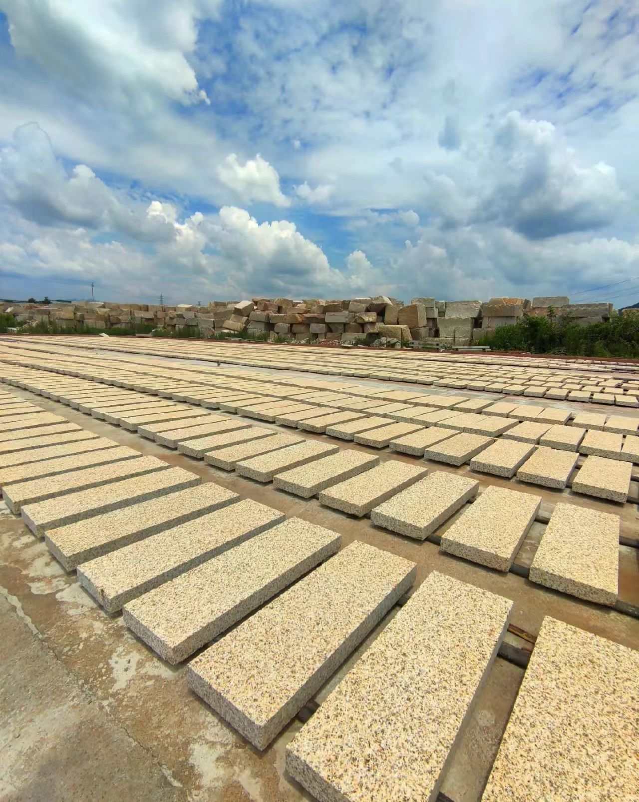 九江 黄金麻花岗岩荔枝面地铺石防护中