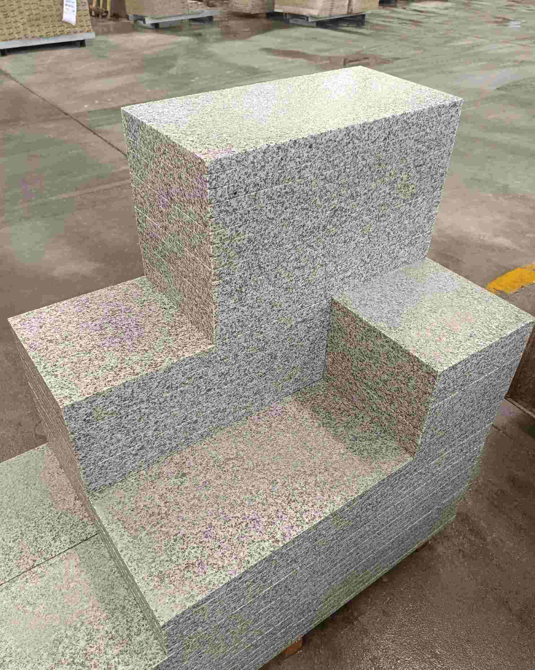 九江 白麻花岗岩荔枝面地铺石